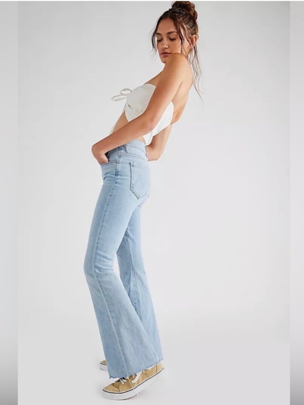 Mother The Weekender Fray Mentally Elsewhere Jeans Size 30